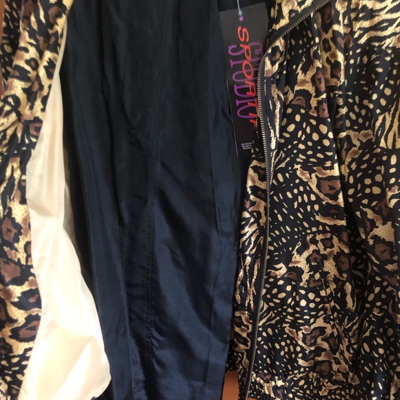 100% Silk Sports Suit with Jacket and Pants - Picture 2 of 5